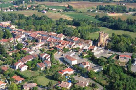 Le Houga vu du ciel