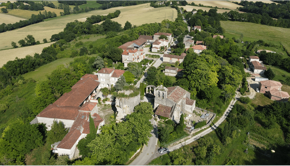 Castelnau vu du ciel